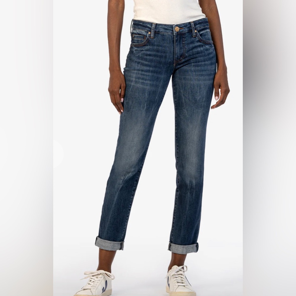 Kut from the Kloth Catherine Boyfriend jeans size 12 BNWT
